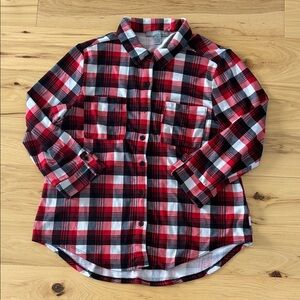 By Design Flannel Pajama Button Up Shirt Size XL